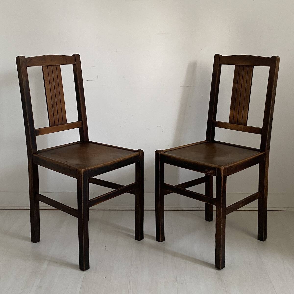 Pair of vintage bistro chairs from the 1950s