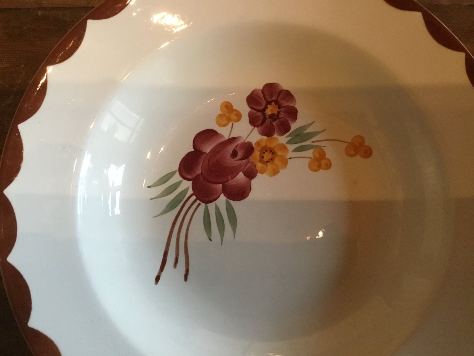 Ancient deep plates, set of 4