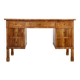 Bureau Art Déco italien en ronce de noyer foncé