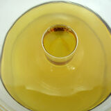 5 glasses of tempered glass champagne - amber yellow color - Cavalier Luminarc France - vintage year old