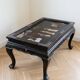 Table basse de style chinois (coromandel / laque de style Shanhai) – (1950-1980)