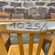 Lot 4 Bistro chairs mismatched wood curved Brasserie