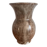 Vintage Artisanal Vase in Speckled Ceramic – Handmade (H 14cm)