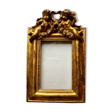 Golden photo frame little angels