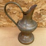 Ancien pichet gaor villedieu cuivre & anse laiton vintage
