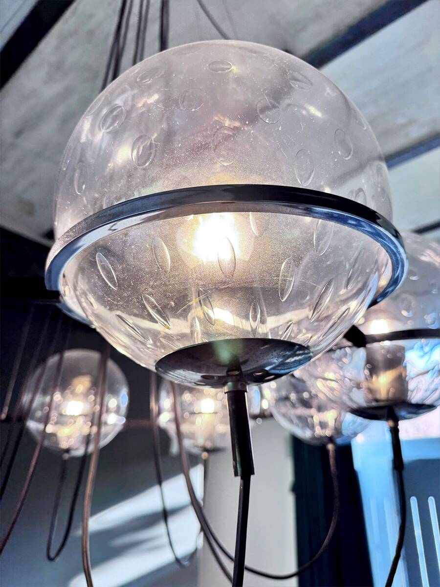 Vintage Dutch design Saturnus pendant lamp Raak 1960