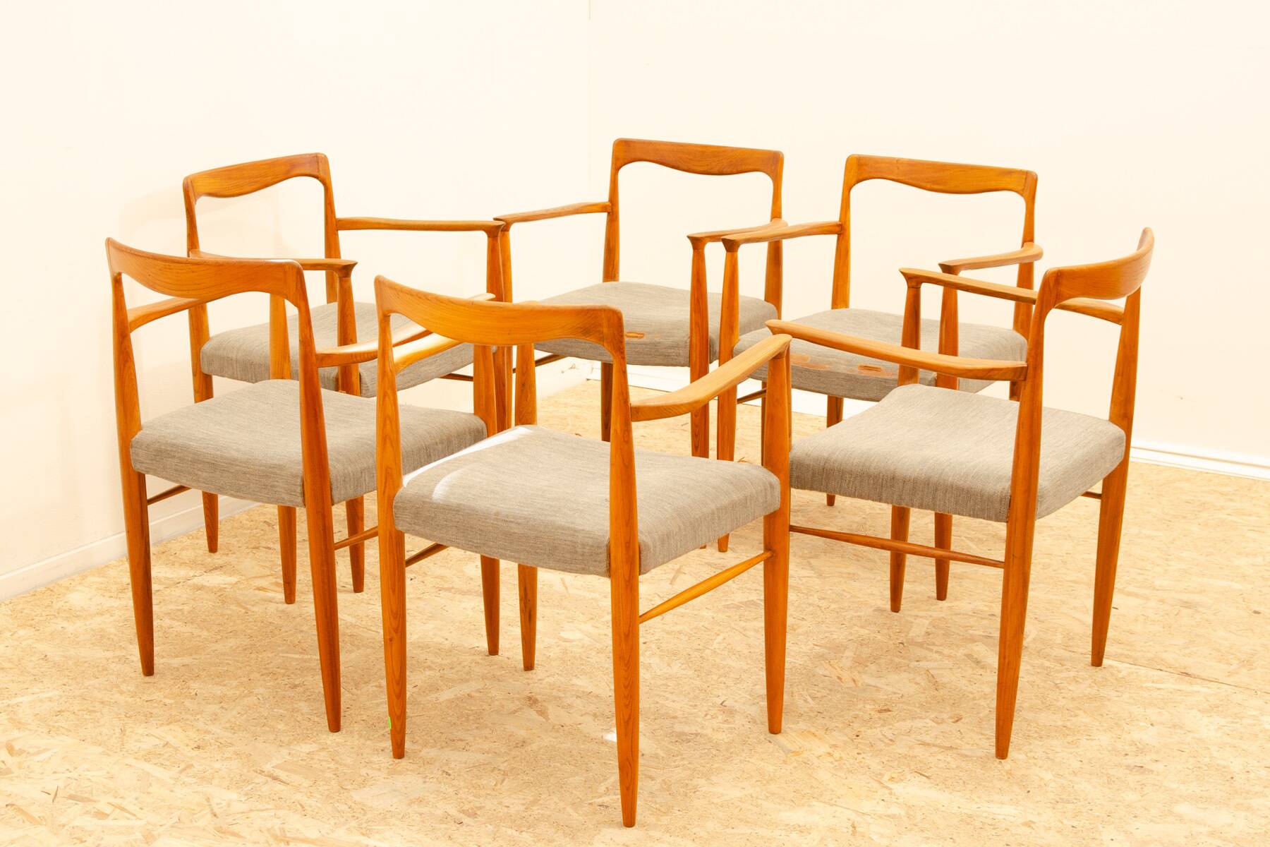 Chaises de salle à manger de style scandinave par Sedláček & Vyčítal, Tchécoslovaquie, années 1970