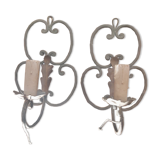 Pair of wall sconces nineteenth century Alsace-Lorraine