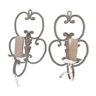 Pair of wall sconces nineteenth century Alsace-Lorraine
