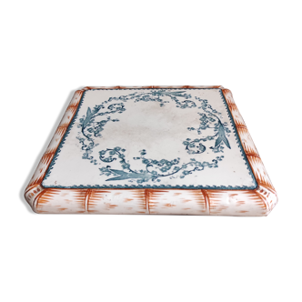 Trivet antique en porcelaine Français