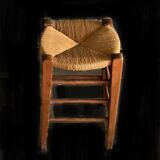 Vintage wicker stool TBE