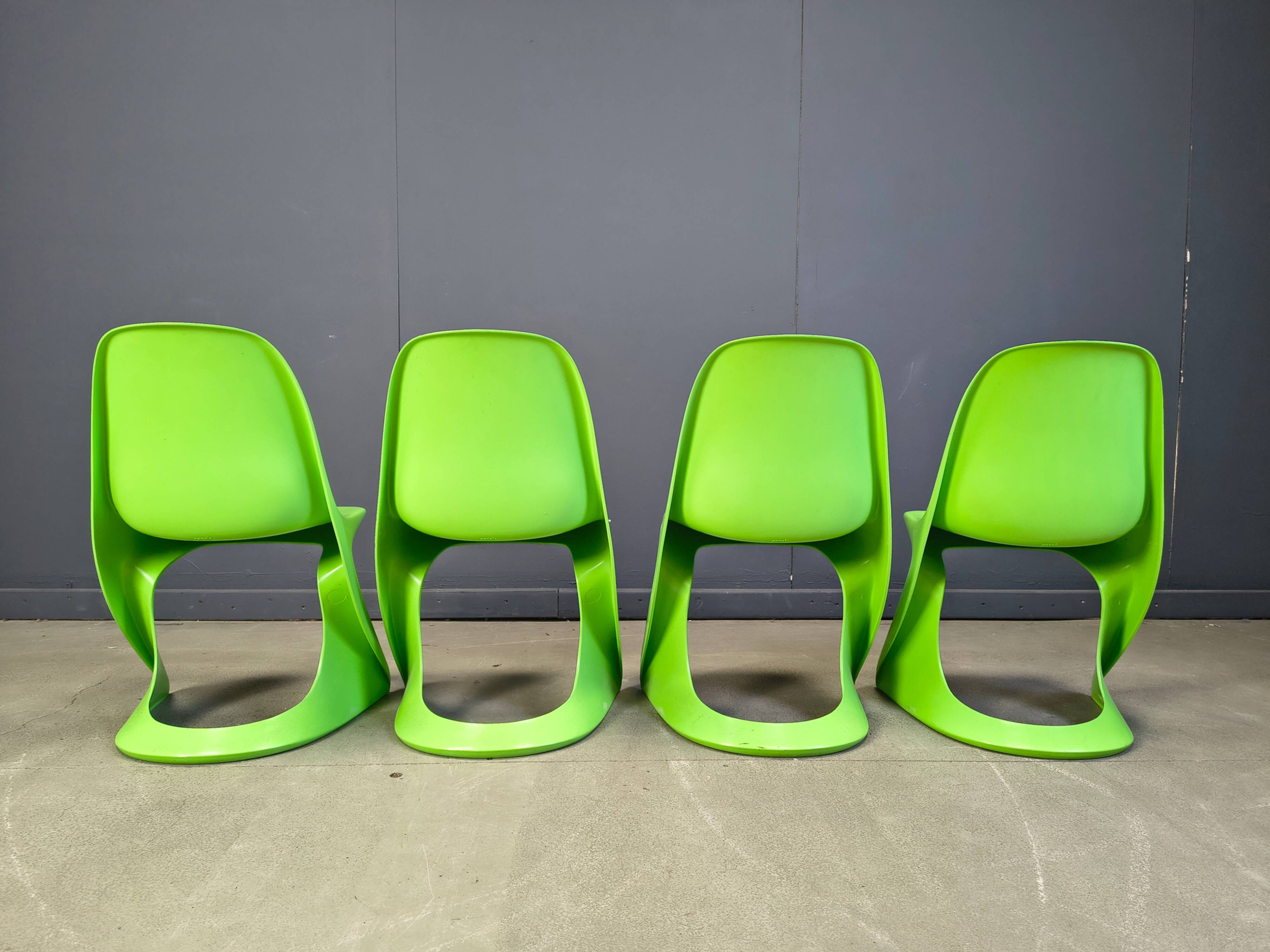 Set of 4 Casalino dining chairs by Alexander Begge for Casala, 1970s
