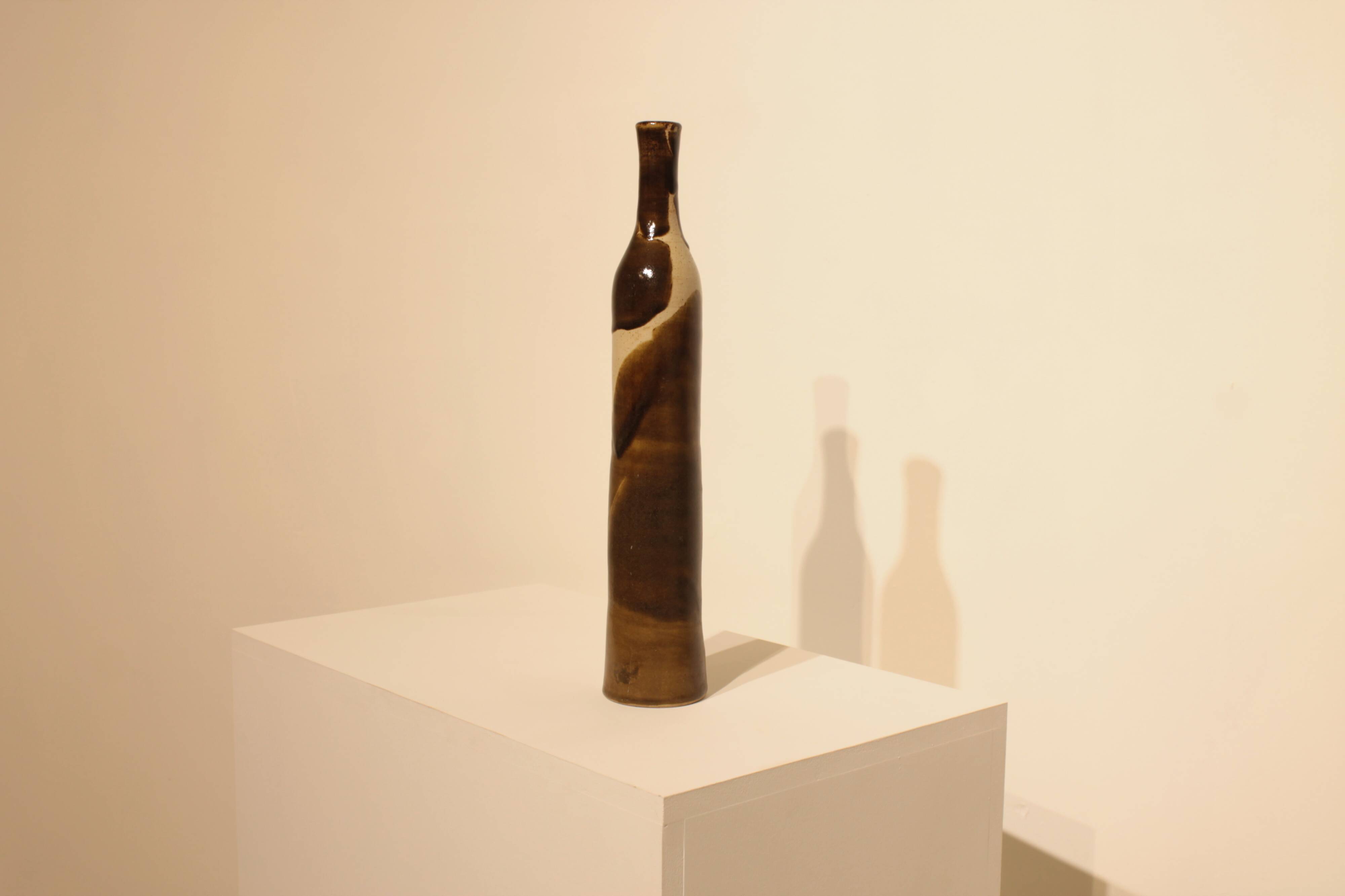 Large bottle vase by Roland Zobel, Les Cyclades, Anduze