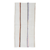 Tapis de couloir vintage turc blanc naturel 2x5, 72x169 cm