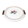 Dessert dish in earthenware Société Amandinoise Saint Amand
