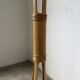 Bamboo and straw floor lamp 1980