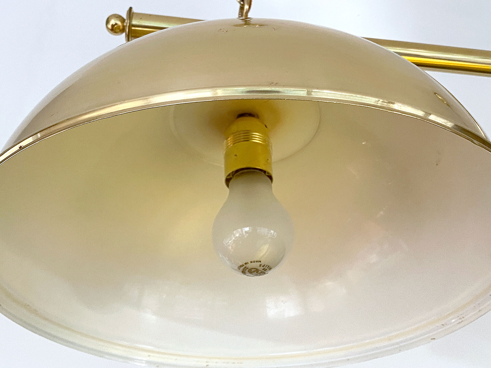 Vintage Grand Chandelier, Brass, 60s