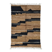 Contemporary brown and black rug - 10.1 x 6.7 ft / 307 x 205 cm