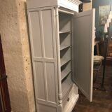 Antique painted wood cabinet
