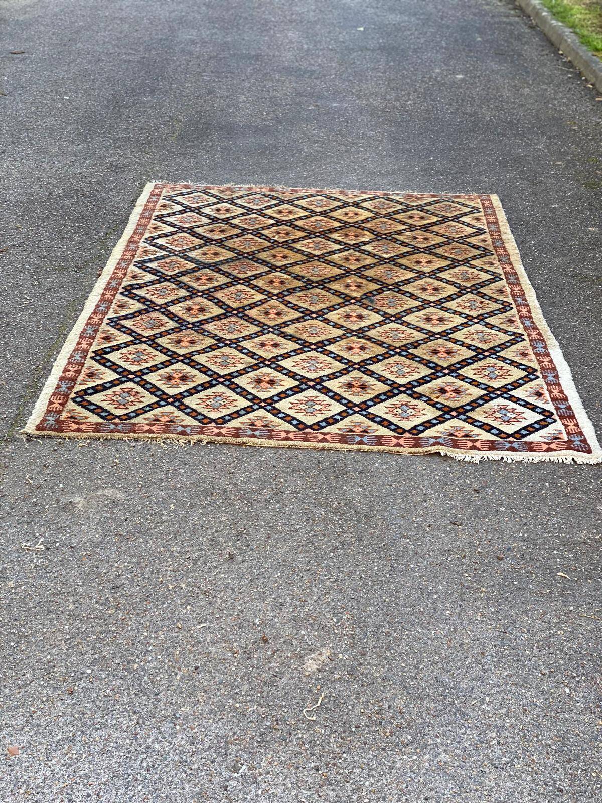 Persian woven wool rug pyramids 160x230