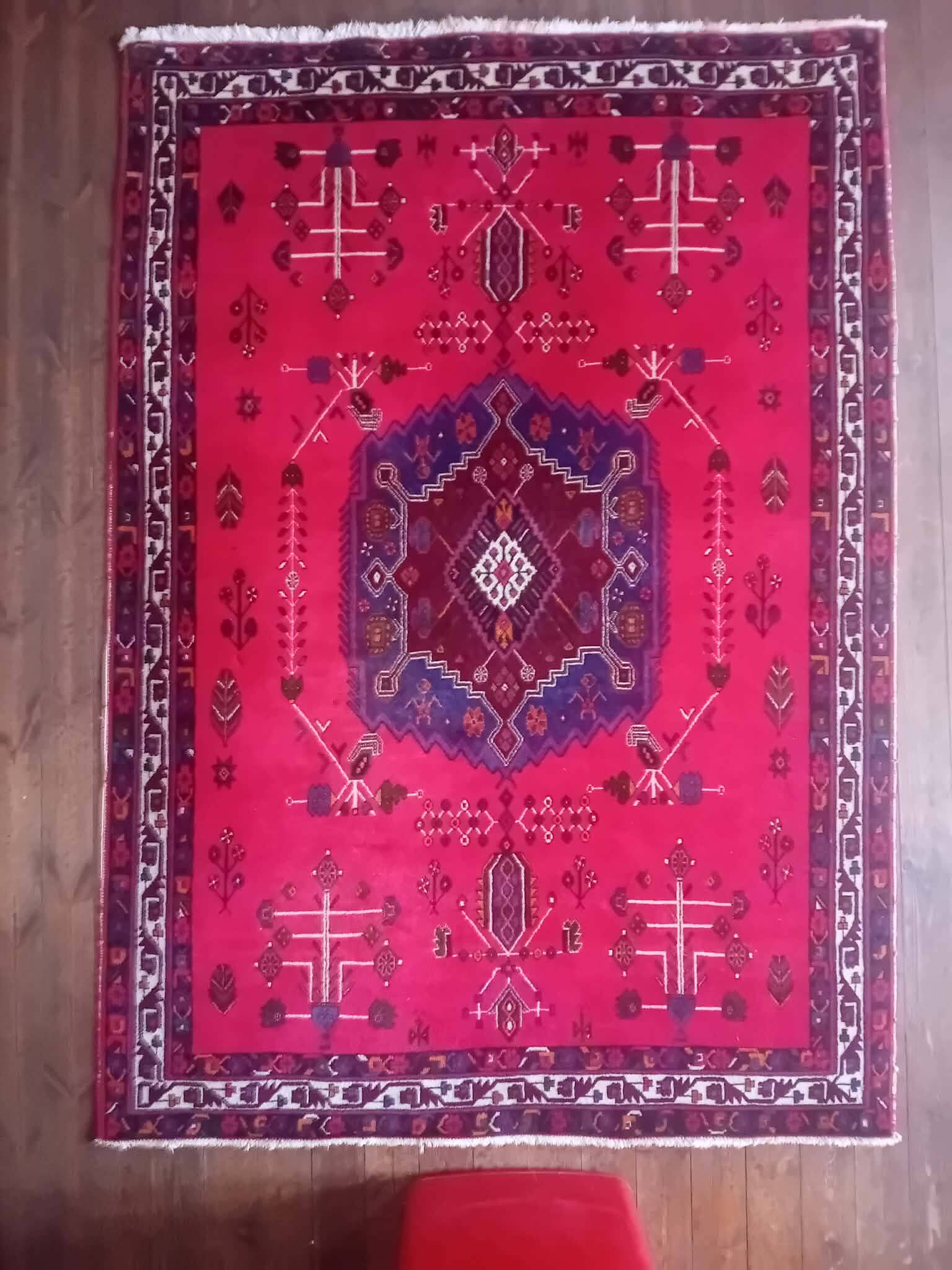 Handmade Persian Hamadan rug 237x169cm