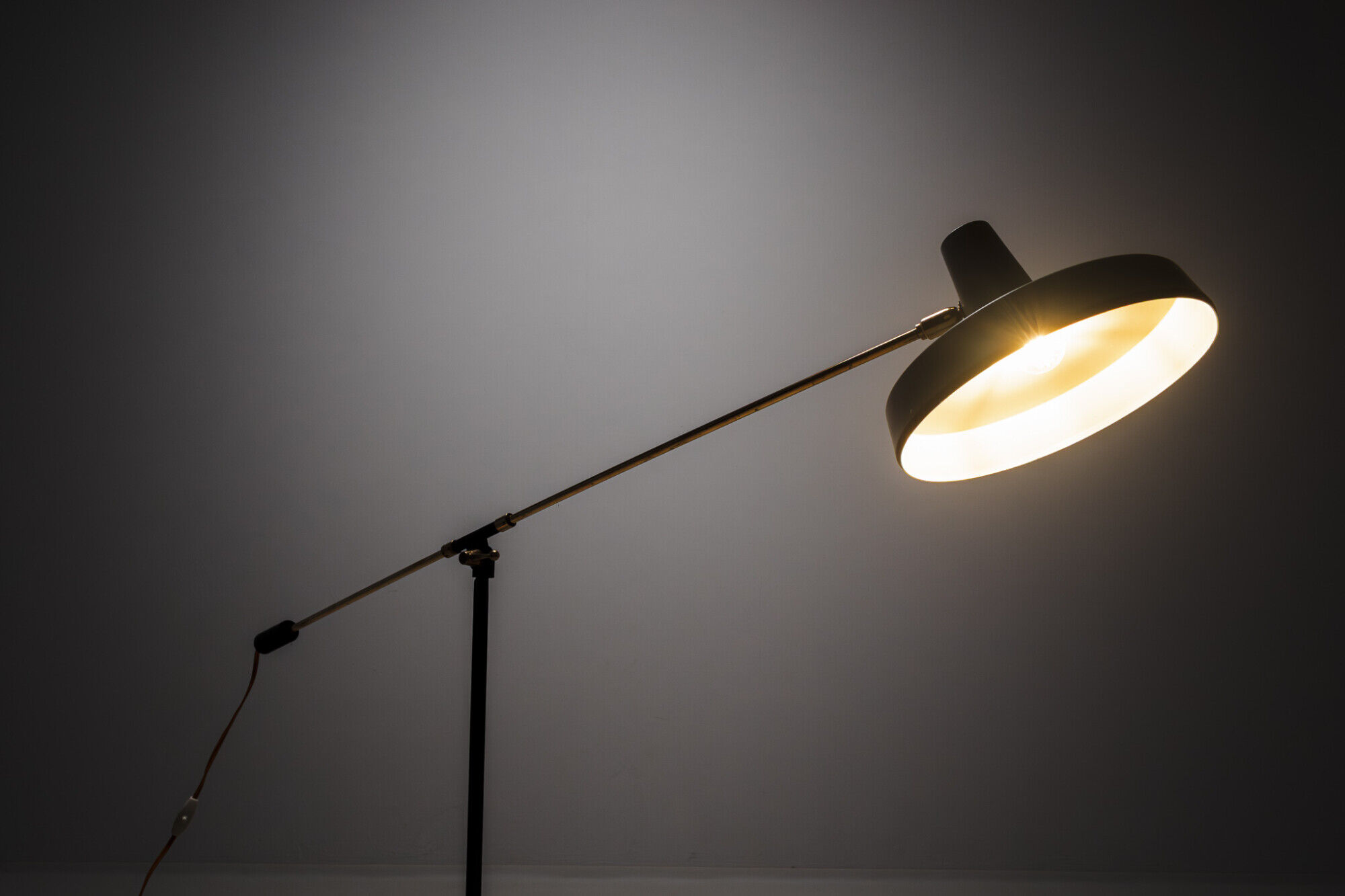 Mid-century counterbalance floor lamp by Boulanger, Belgium, 1960s