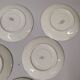 Lot de 6 sous tasse Sarreguemines digoin liseré doré fleurs rose