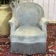 Napoleon III toad armchair, late 19th century.