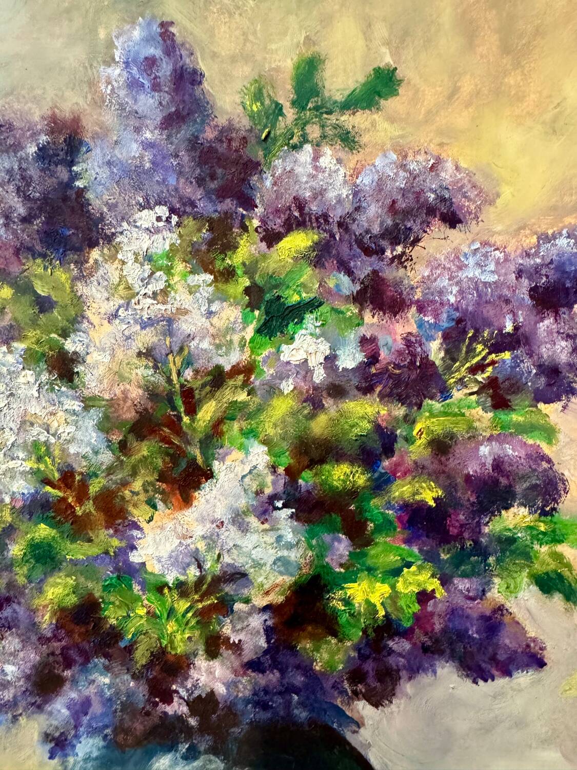Painting Still Life with Lilacs 20th Century