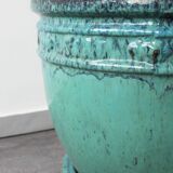 Glazed terracotta planter, handmade, 20th century