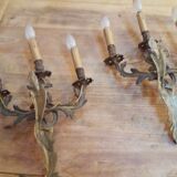 2 wall lamps Louis xv