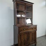 English mahogany secretary bookcase.
