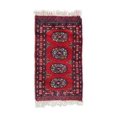 Tapis vintage pakistanais lahore fait main 45cm x 86cm) 1970s