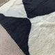 Handmade Moroccan rug white-black 200cm x 300cm