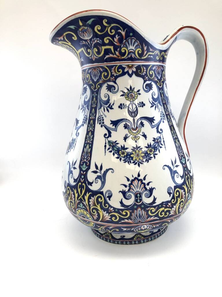 Antique Jules Vieillard Bordeaux toilet set – Rouen model, 19th century