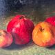 Authentic still life with apples circa 1959, oil painting