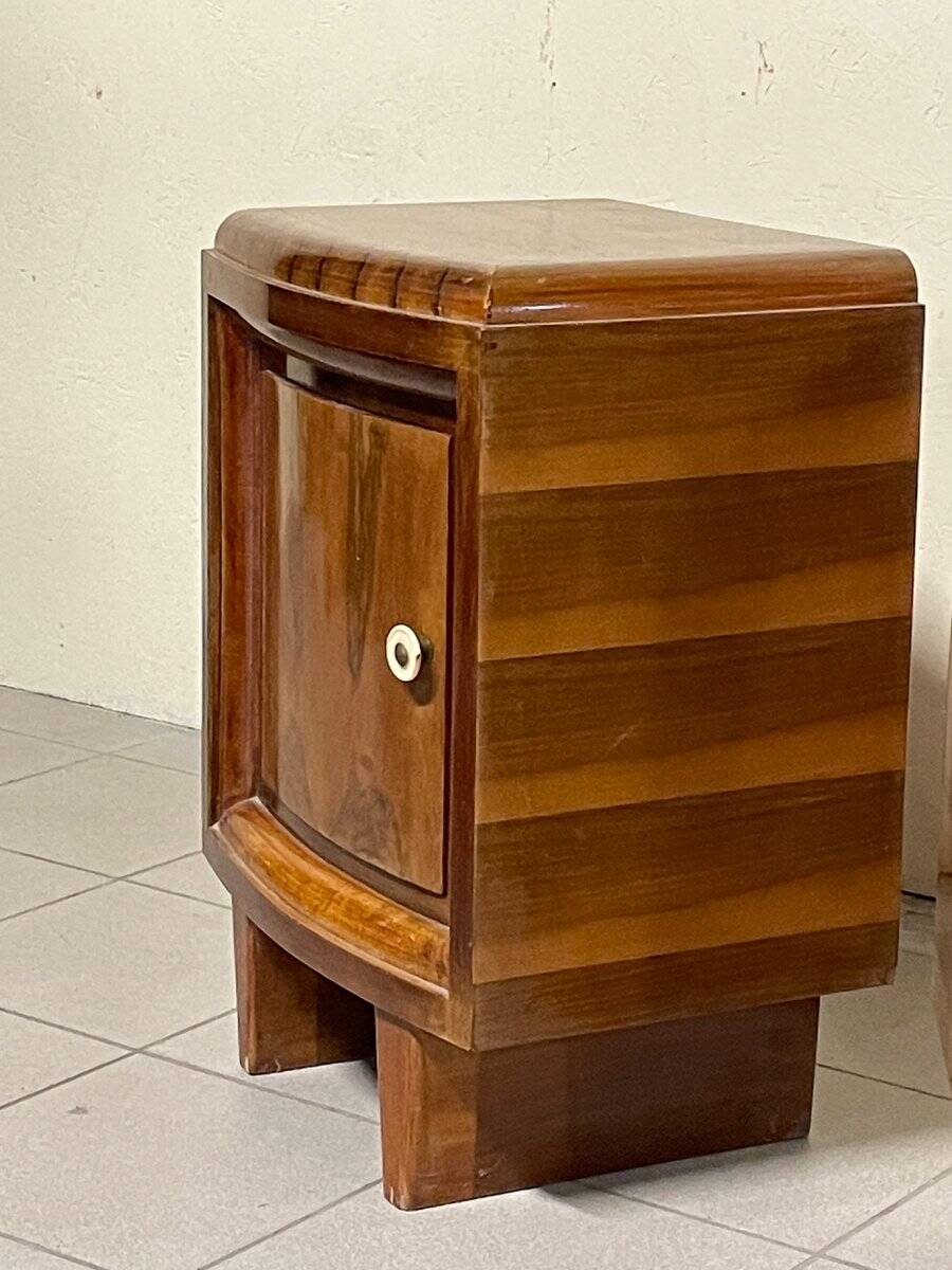 Comodini Art Déco, Italia, anni '30, set di 2