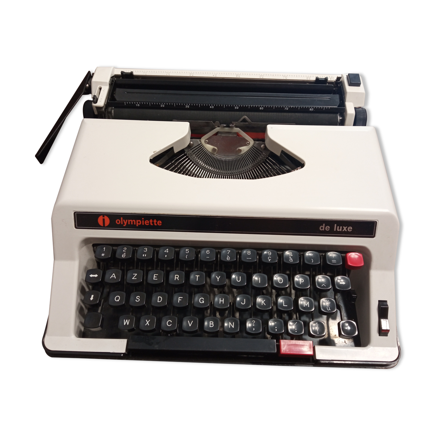 Luxury Olympiette Portable Typewriter White