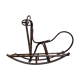 Rattan rocking horse