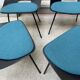Series of 4 chair "Tonneau" by Pierre Guariche for Steiner