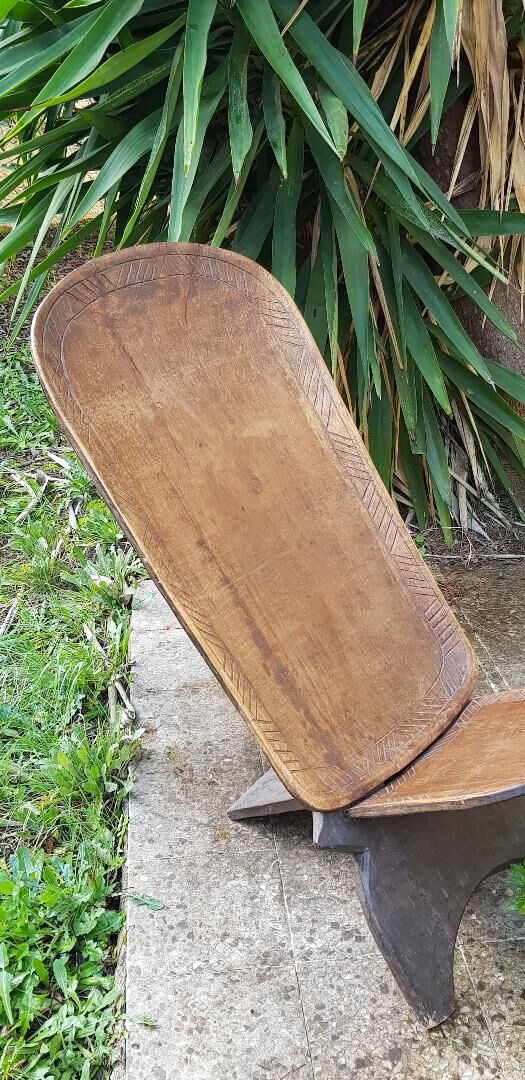 African chair with palaver