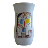 Ceramic vase after picasso " head leaning on the hands " 1962