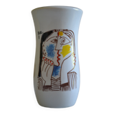 Ceramic vase after picasso " head leaning on the hands " 1962