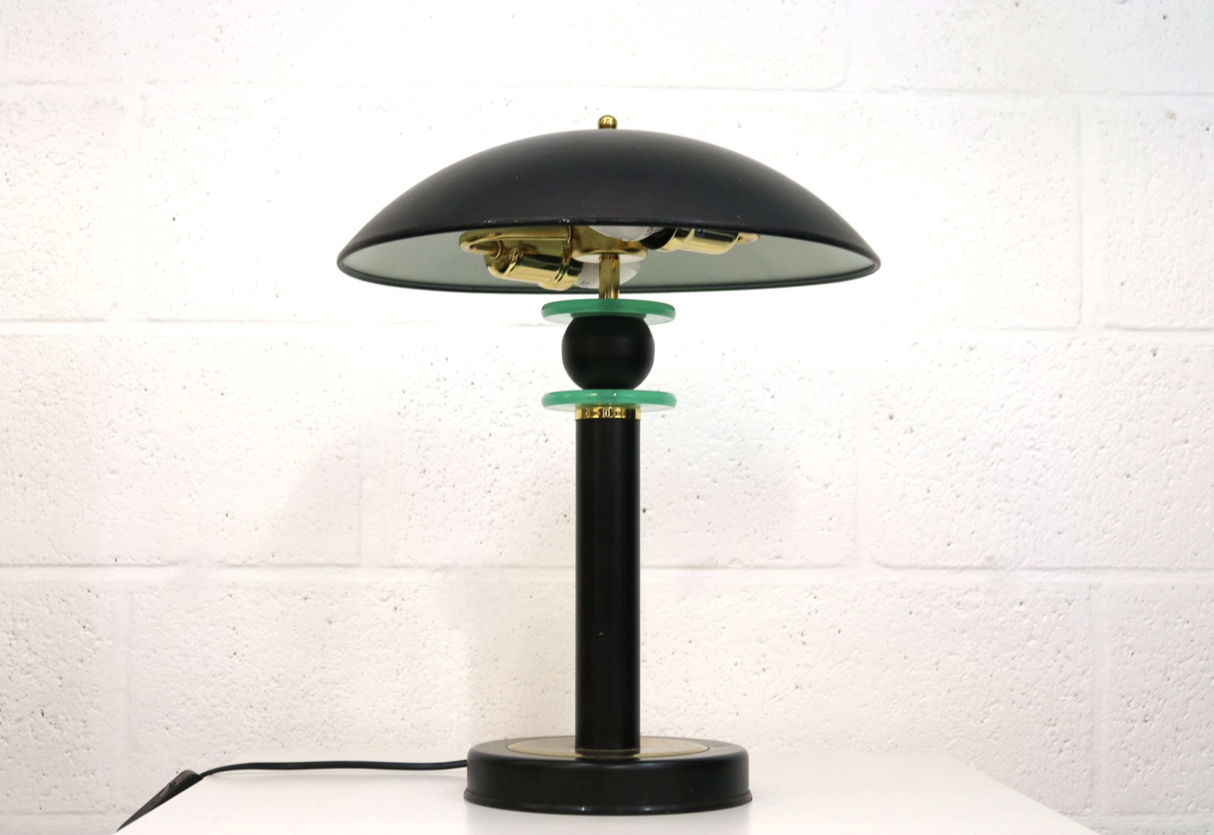 Vintage mushroom table lamp from the 80s by Shell Electric.
