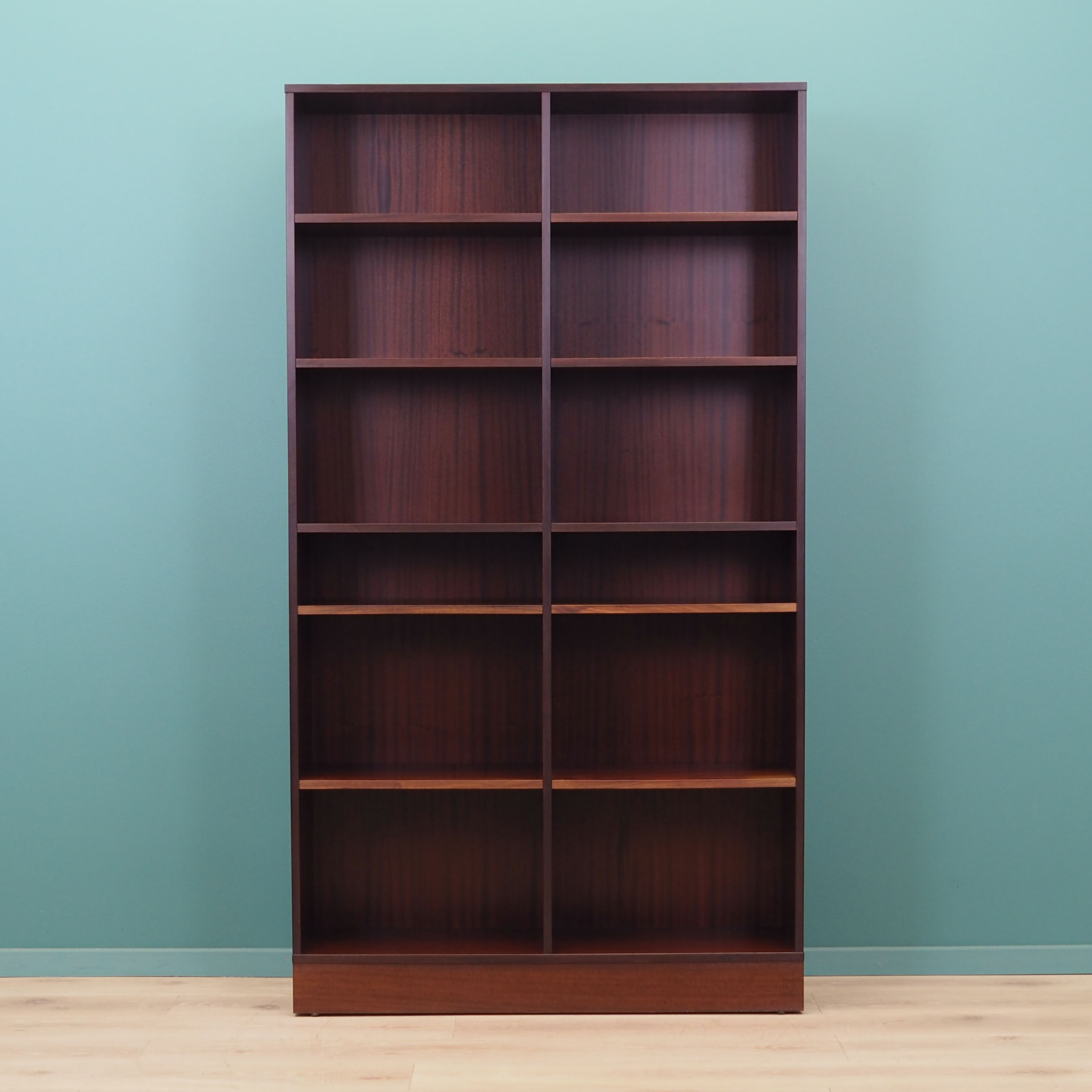 Mahogany bookcase, Danish design, 70's, production: Denmark