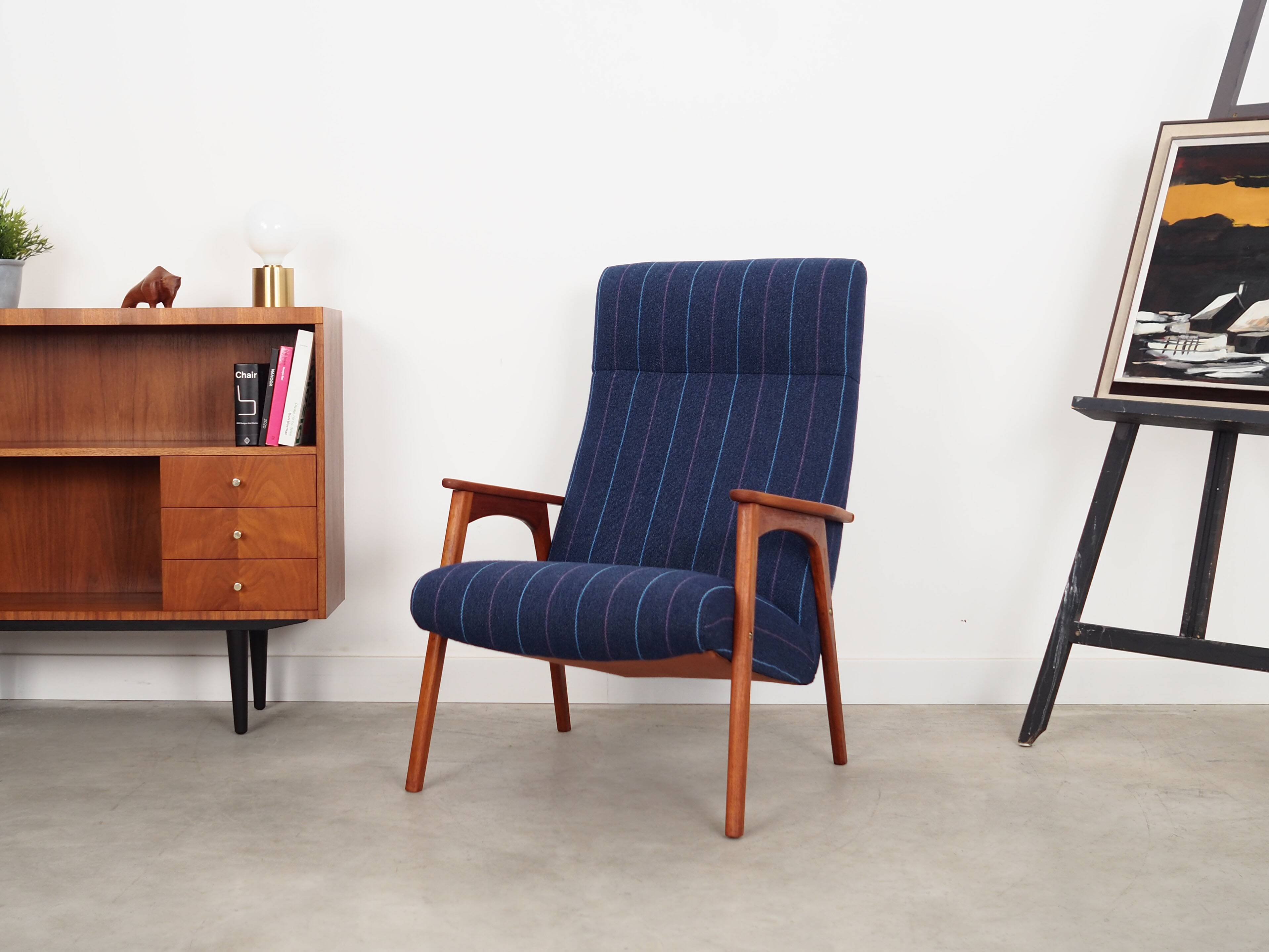 Fauteuil en teck, design danois, années 1970, production : Danemark