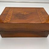 Writing Casket Box in Walnut with Inlays, England, Late 19th Century