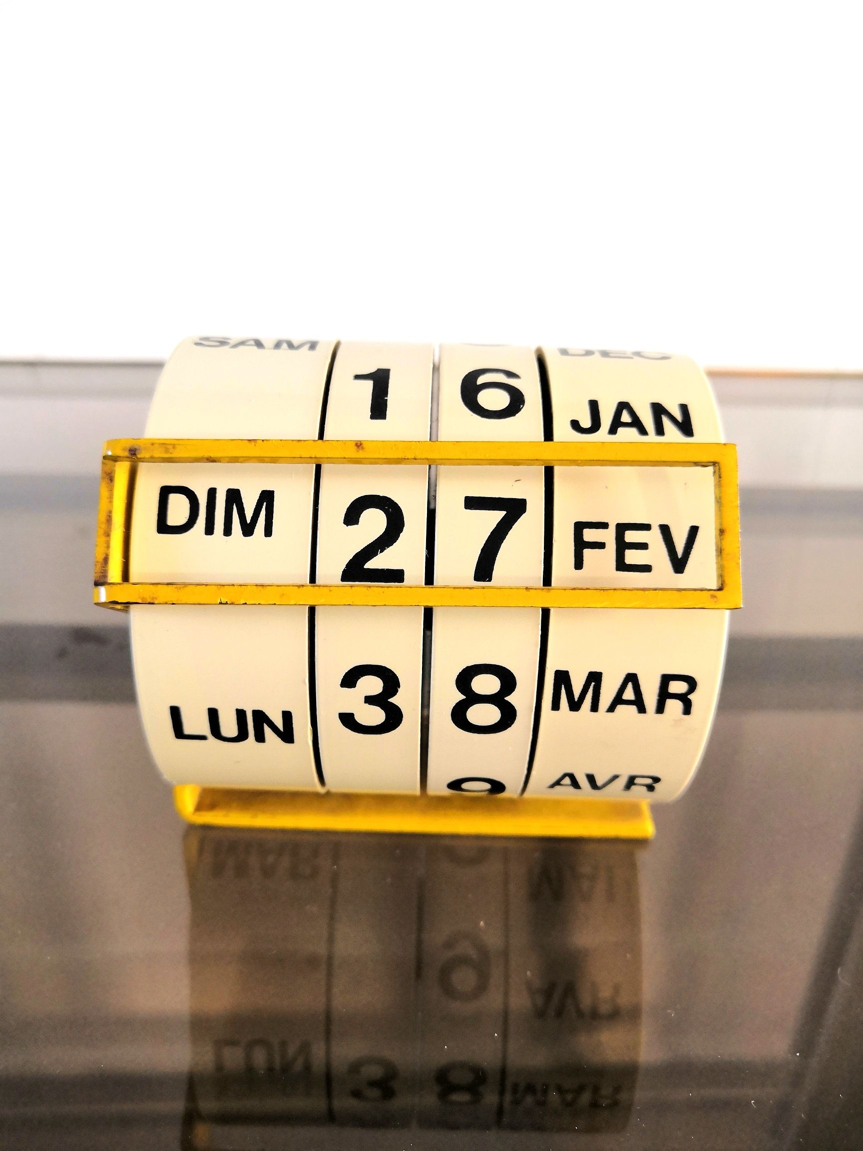 Perpetual calendar design Riart-Bigas for Disform Italy 50s-60s