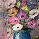 Tableau nature morte fleur