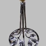 Lampe art deco verrerie signé degue